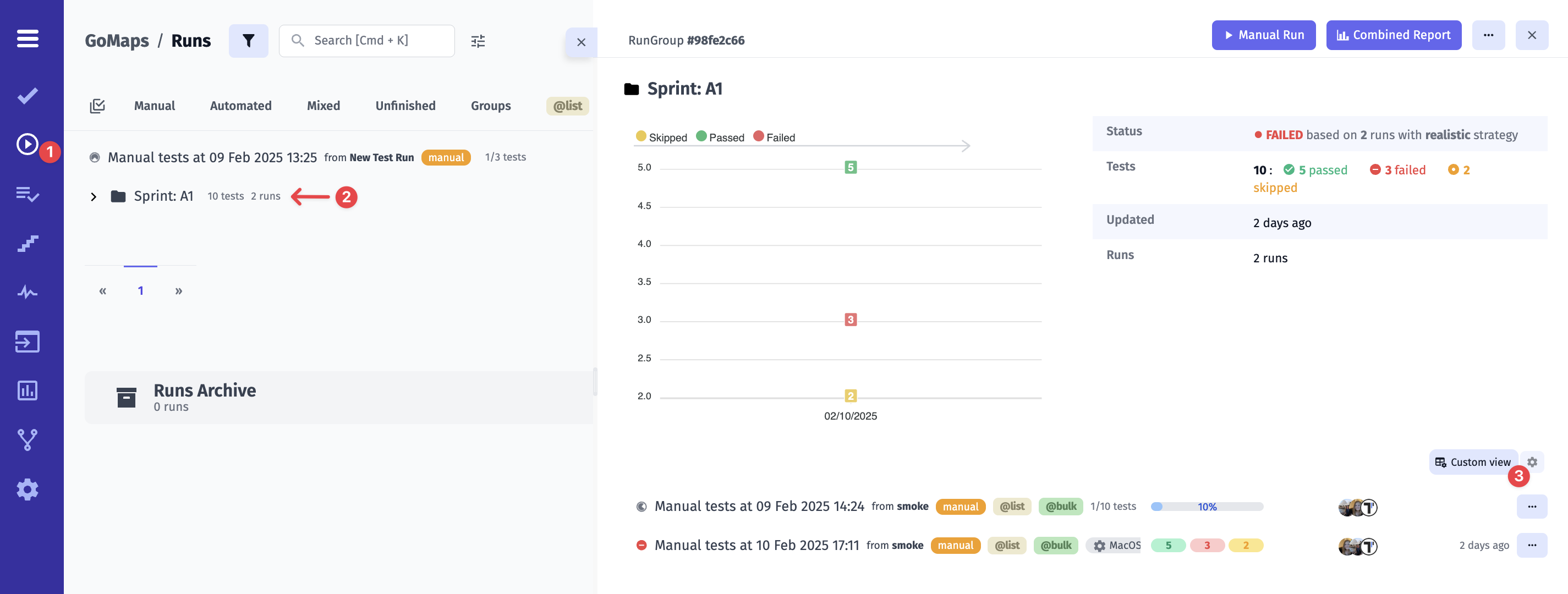 Custom View option